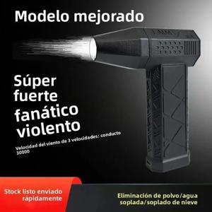 【130000RPM 터보 블로워 제트 팬】브러시리스 모터 강력한 에어 더스터 고속 제트 팬 도구 눈 제거용 만능