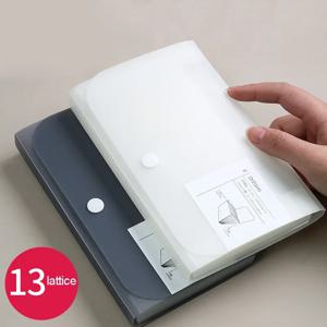 미니 PP 파일 오르간 가방 플라스틱 다중 페이지 사무실 영수증 문서 스티커 가방 작은 오르간 가방