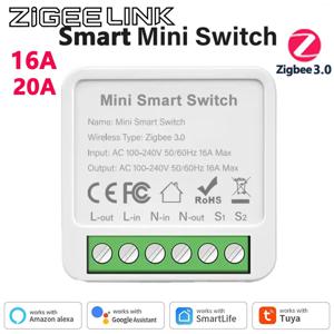 투야 WIFI 지그비 3.0 스마트 스위치 미니 차단기 DIY 2방향 제어 스마트 홈 자동화 스마트 라이프 타이밍 음성 제어 알렉사