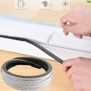 10/5 미터 브러시 스트립 자체 접착 도어 창 씰링 스트립 홈 도어 창 방음 씰 필름 도어 웨더 스트립
