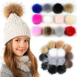 12cm 가짜 모피 pompom 플러시 hairball 탄성 밴드 폭스 모피 pom poms diy 모자 신발 니트 모자 모피 공 의류 액세서리