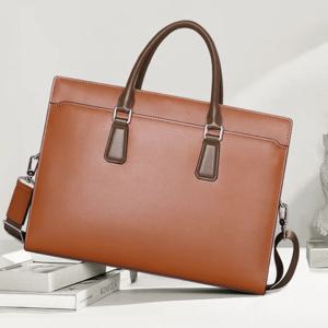 새로운 핸드백 정품 메신저 명품 브랜드 가죽 가방 비밀번호 잠금 노트북 서류 가방 최상층 소가죽 비즈니스 남성 가방