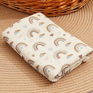 사계절 신상품 100% 순면 아기 거즈 속싸개 신생아 목욕 타월 귀여운 유아 이불 사이즈 100x100cm