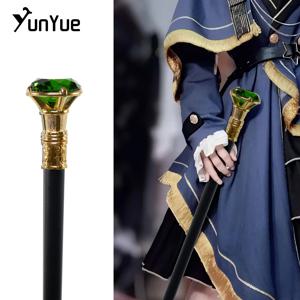 골드 그린 다이아몬드 타입 워킹 케인 신사 빈티지 수제 패션 장식용 지팡이 아트 컬렉션 영화 지팡이