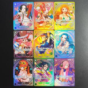 DIY 프록시 OPCG 일본 원피스 히로인즈 에디션 보아 핸콕 나미 로빈 우타 타시기 비비 레이주 코알라 EB03 애니메이션 플래시 카드 장난감