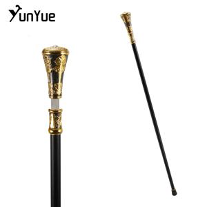 골드 블랙 원형 금속 지팡이 칼 신사 호신용 지팡이 나이프 워킹 스틱 영화 소품 지팡이 칼 블레이드 숨김형