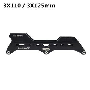 R5 Blance 3*110mm 246mm 3*125mm 260mm 인라인 스케이트 프레임 슬라롬 스케이트 용 3 바퀴로 변환 스피드 스케이트 신발 165mm 합금