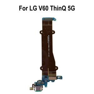Orig USB 충전 포트 잭 독 커넥터 LG V60 ThinQ 5G 충전 보드 플렉스 케이블 용 충전 보드