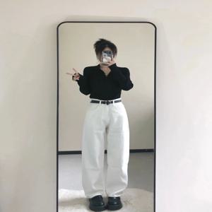 블랙 브이넥 니트 기본 셔츠 여성 플러스 사이즈 초봄 신상 긴팔 폴로 칼라 슬림핏 탑 겨울 패션