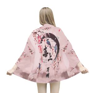 여성 일본 전통 기모노 트렌디 3D 프린트 가디건 유카타 하오리 남성 일본 스타일 아시아 및 태평양 제도 의류