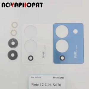 Novaphopat 후면 카메라 유리 렌즈, 유리 패널 커버, Infinix Note 12 G96 X670