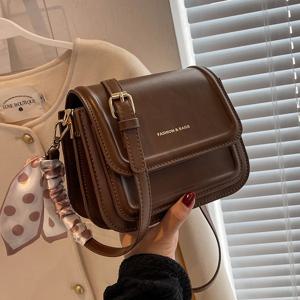 여성 패션 사각 버클 크로스백 |   가죽 싱글 숄더 언더암 스몰 스퀘어 백