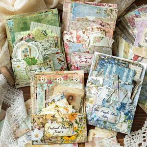 미스터 페이퍼 400pcs 가든 우체국 컬렉션 라이트 종이 소재 팩 DIY 핸드북 콜라주 저널 노트 스크랩북 봉투