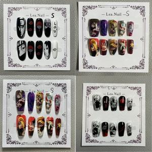 코스프레 우즈 마키 나루토 네일 아트 하루노 사쿠라 장식 패치 쥬얼리 착용 갑옷 매니큐어 Diy 손톱 사스케 애니메이션 만화 소품