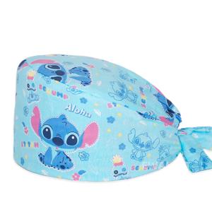 여성 남성 만화 간호 수술 모자 100% 면 병원 수술 모자 셰프 실험실 의료 작업 수술사 모자 수의사 스크럽 모자