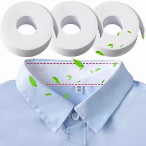 8/80M 칼라 방오 방진 일회용 통기성 커프스 고정 테이프 셀프 접착 칼라 땀 패드 셔츠 칼라 모자 안감용