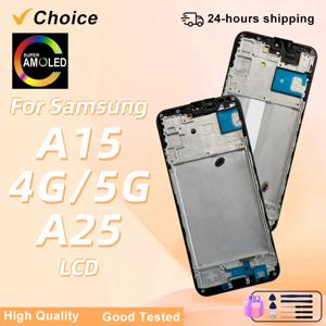 삼성 갤럭시 A15 디스플레이 SM-A155F A155 터치 스크린용 OLED 선택, 삼성 A25 LCD SM-A256B 디스플레이 A256 교체용