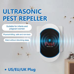미국/EU/영국 플러그, 초음파 전자 구충제 - 모기, 곤충 및 바퀴벌레에 대한 무소음 및 방사선 없는 방어