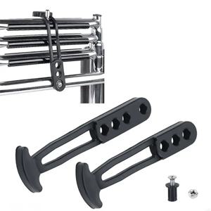 보트 탑승 고무 텔레스코픽 사다리 스트랩 MarineLadder 고무 스트랩 탑승 조정 가능한 장착 구멍이있는 고정 잠금 벨트