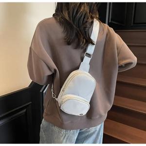 남성용 캐주얼 미니 크로스백 패셔너블한 개성 트렌디 브랜드 레저 휴대폰 가방 나일론 소재 지퍼 잠금