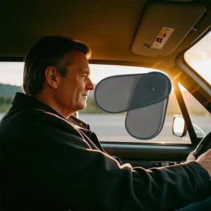 1개 차량 측면 차양, 텔레스코픽 디자인, 모든 차량용 열 차단 선블록, 시야 차단 없음, 여행/가정/차량용