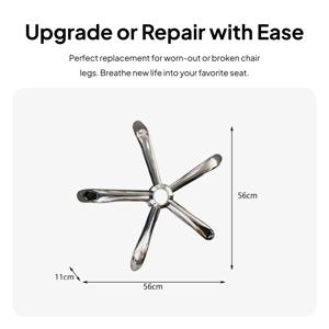 사무실 의자 베이스 게이밍 의자 하단 부품 의자 강화 다리 회전 의자 베이스 사무실용