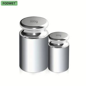 100g 200g 500g 정밀 교정 세트 스테인리스 스틸 무게 크롬 도금 저울 무게 세트 가정용 주방 도구 교정 전문 실험실 용품