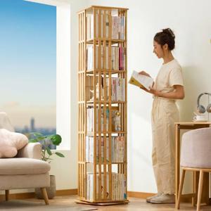 360도 회전 책장 바닥 수납 선반 인터넷 유명인 홈 심플 학생 책꽂이