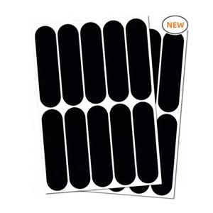 헬멧 자전거 스쿠터에 대 한 1-4PCS 반사 검은 스티커 반사 헬멧 테이프, 높은 가시성 오토바이 헬멧 데칼