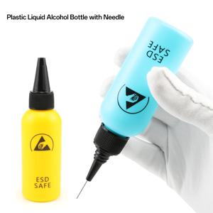 60ml 플라스틱 액체 알코올 병 로진 솔벤트 접착제 DIY 수리 도구에 대 한 디스펜스 바늘과 정전기 방지 접착제 병