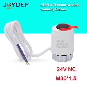 바닥 난방용 전기 열 액추에이터, TRV 라디에이터, 정상 폐쇄 NC, 정상 개방 NO, M30 * 1.5mm, 24V, 1/5/10 개