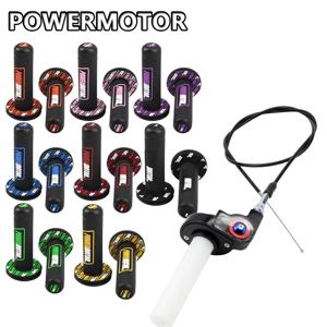 오토바이 퀵 트위스트 스로틀 세틀 그립 22mm 핸들 그립 스로틀 케이블 혼다 야마하 가와사키 스즈키 KTM ATV 모토 크로스