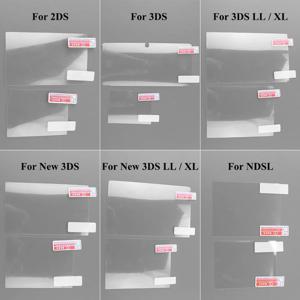 1PCS 상단 하단 HD 투명 보호 필름 NS NDSL NDSL 2DS 새로운 3DS XL LCD 화면 보호기