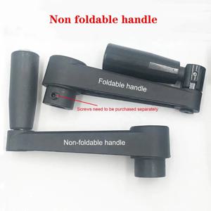 1-3Pcs 검정색 비 접이식 흔들림 핸들 기계 핸드 크랭크 Hhandle 둥근 구멍 사각형 구멍 흔들림 핸들 구멍 8 10 12 14 16 17