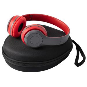 휴대용 헤드폰 케이스, 충격 방지 헤드셋 파우치, 휴대용 이어폰 컨테이너, 회사 여행 용품, 블랙