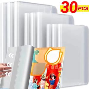 투명 책 커버 A4/16K/22K 교과서/단행본용 책 슬리브 보호 커버 방수 PP 투명 자가 접착식