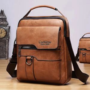 세련된 멀티 컬러 인조 가죽 크로스바디 백 조절 가능한 스트랩 일상 출퇴근용 가볍고 캐주얼하며 스타일리시하고 기능적인 남성용 가방