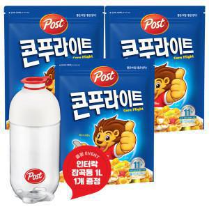 [포스트]포스트 콘푸라이트 시리얼 600g 3개 +인터락 잡곡통 1L