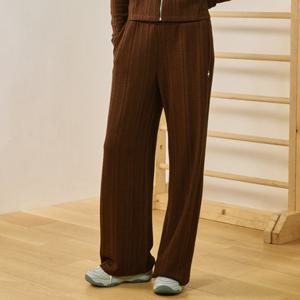 르꼬끄 여성 부츠컷 케이블 자가드 팬츠 QQ322OFP92_BRW