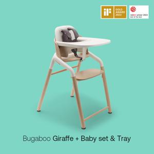 [ 추가 다운로드 쿠폰] 지라프 아기의자 뉴트럴우드 + 베이비 세트+트레이 컴플릿세트