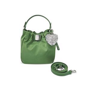 [최초가59,000원]셔링 나일론 버킷백 - 라임