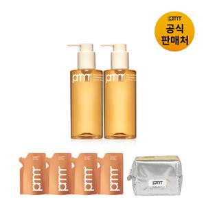 [라이브][PRMR] 마일드 앤 퍼펙트 클렌징 오일 투 폼 200ml 더블 구성(본품 200ml*2+리필파우치 100ml*4=총 800ml)