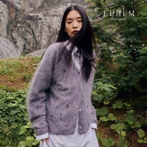 25FW 캐시미어 100 핸드메이드 브러쉬 비즈 가디건 1종