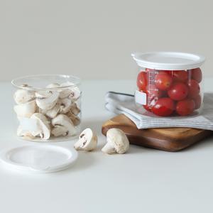 듀오 컨테이너 내열유리 밀폐용기 500ml x 2P / 밀프렙 샐러드보틀 유리병 캐니스터