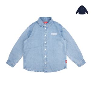 [주니어] 오버핏 데님 셔츠_IB53SH515