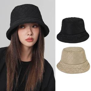 패딩 버킷햇 겨울 방한 보온 누빔 벙거지 모자