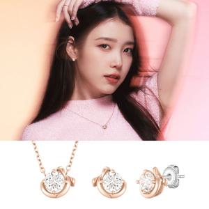 [제이에스티나] HERBOW 목걸이+귀걸이 세트_SET-JJRBNQ4BF284SR420+JJRBEQ4BF284SR000