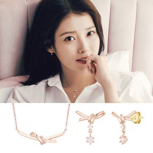 [제이에스티나] HERBOW 14K 목걸이+귀걸이 세트_SET-JJRBNQ4BF277R4420+JJRBEQ4BF277R40A0