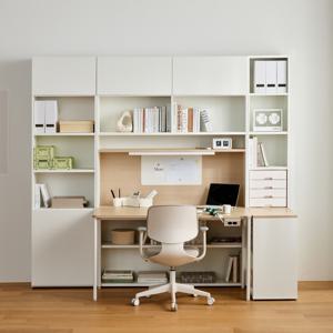 한샘 티오 멀티 단독책상 세트 6단 159cm  컬러 택1