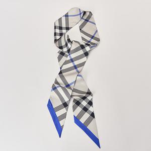 버버리 스키니 체크 실크 스카프 8088138